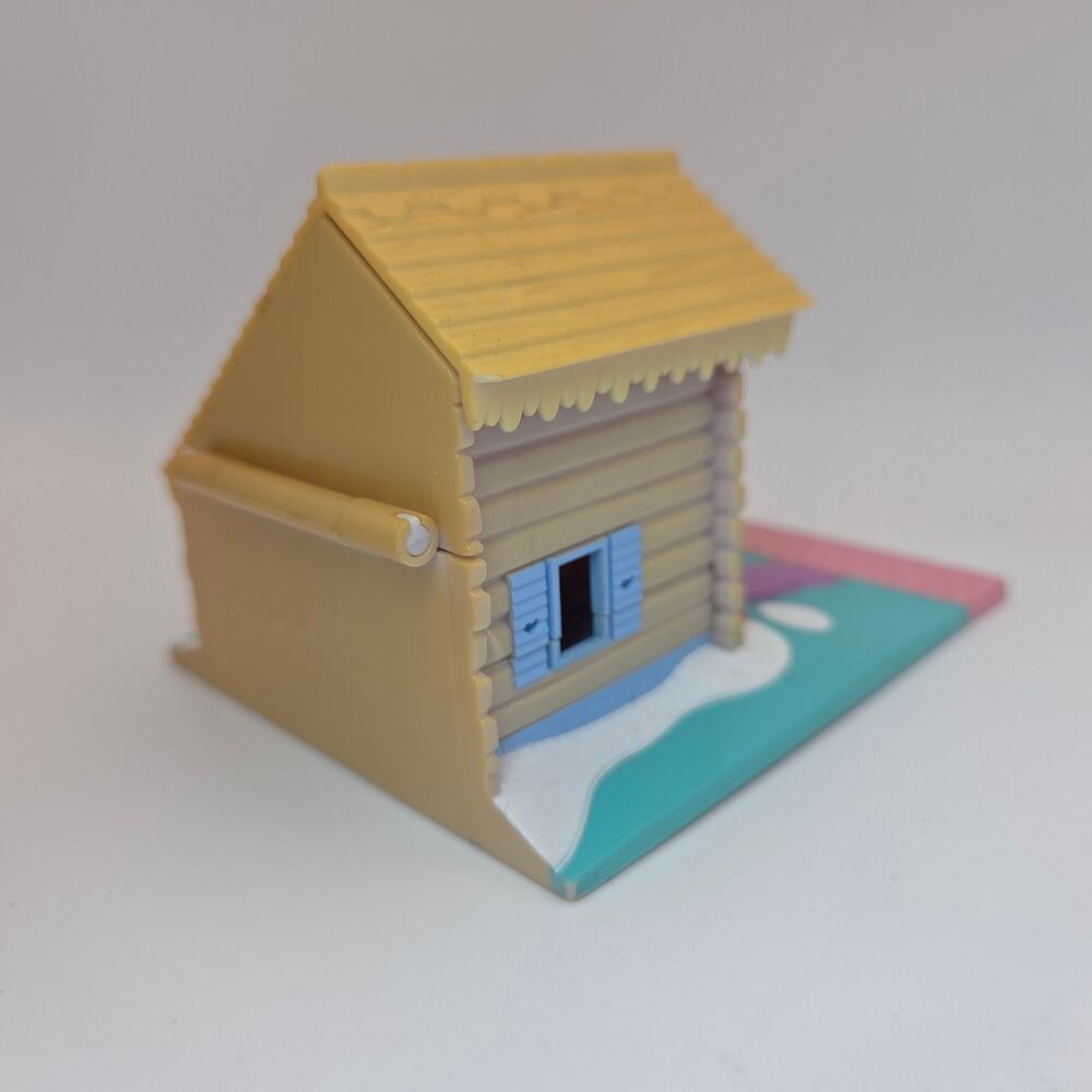 Vintage 1993 Polly Pocket Bluebird Ski Lodge Ski Chalet with 1 Figure - Picture 10 of 11